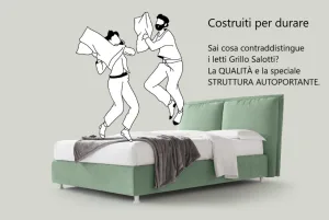 Letti imbottiti a contenitore