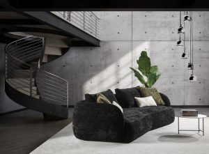 Divano contemporaneo Curvo