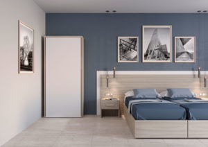 Letto a scomparsa space Contract-17 Chiuso