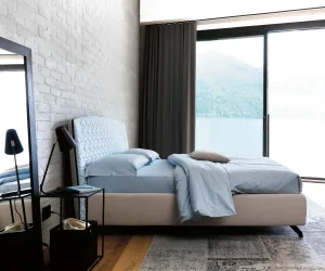 Letto imbottito a contenitore Cama