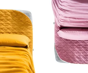 Letto imbottito a contenitore Cama