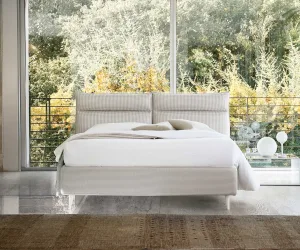 Letto imbottito a contenitore Cefalù