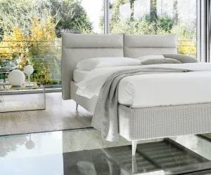 Letto imbottito a contenitore Cefalù