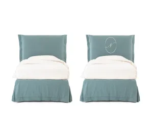 Letto imbottito a contenitore Chloè