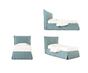 Letto imbottito a contenitore Chloè