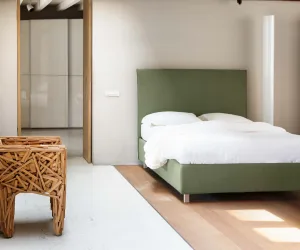 Letto imbottito a contenitore Cosmo