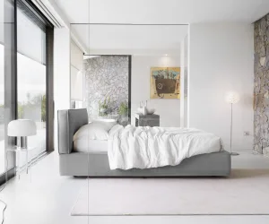 Letto imbottito a contenitore Duck
