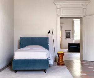 Letto imbottito a contenitore Eden Advance