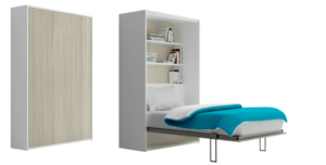 Modulo Verticale 120 2 con contenitore e mensole